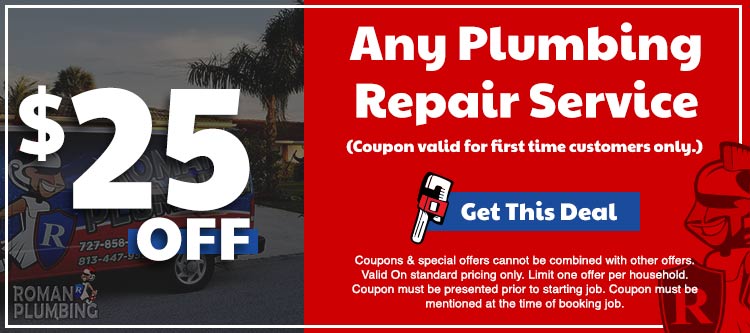 discount on plumbing repair services in New Port Richey, FL